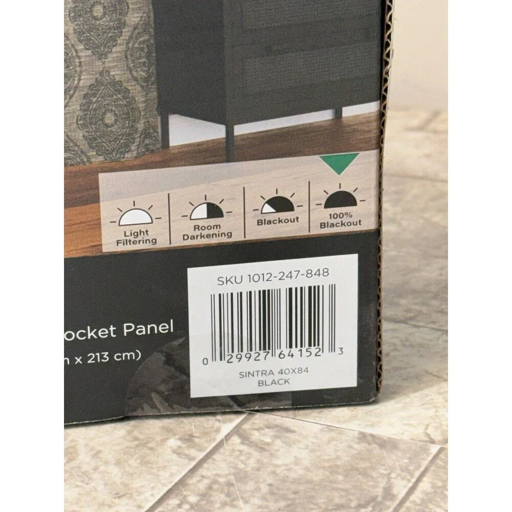 2 PCs Sun Zero Sintra Medallion Black 40